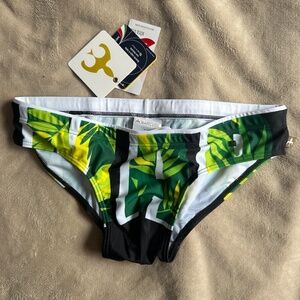 NWT Green Marcuse Swim Brief